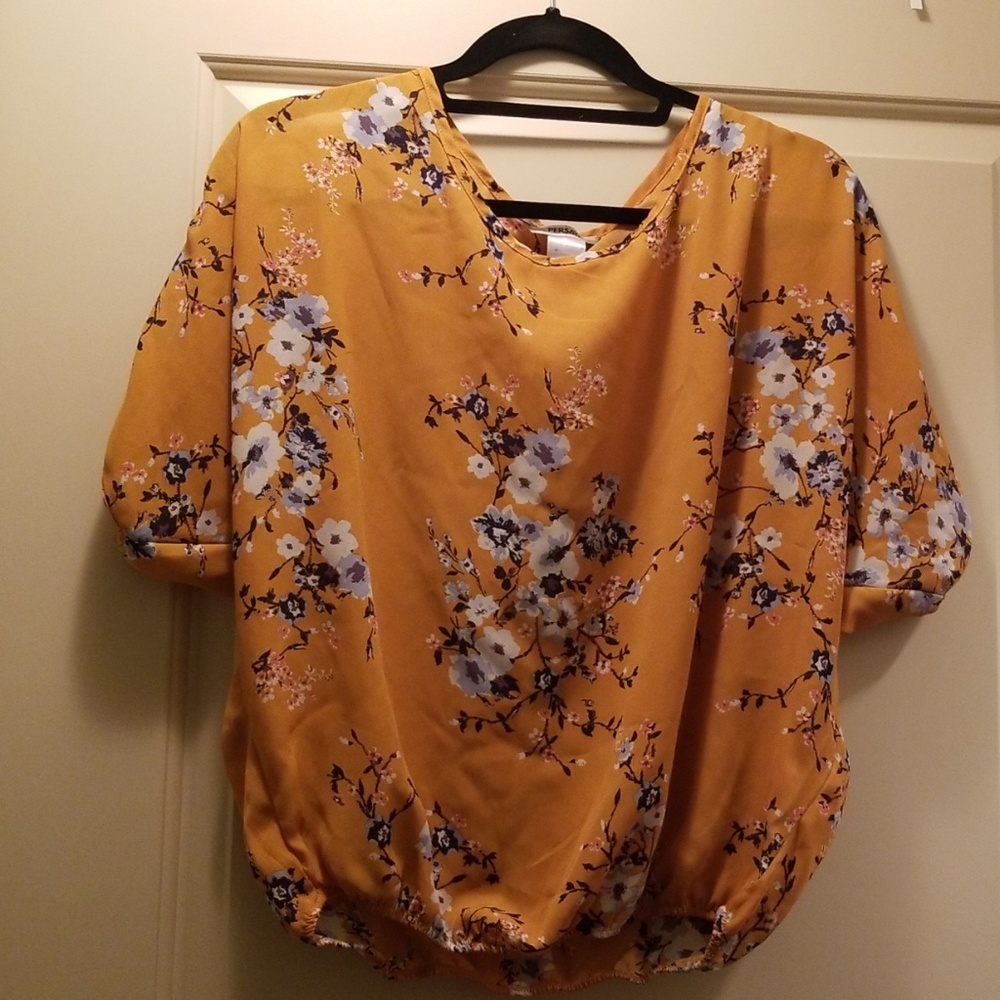 Mustard yellow blouse